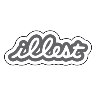 Illest Sticker (Grey)